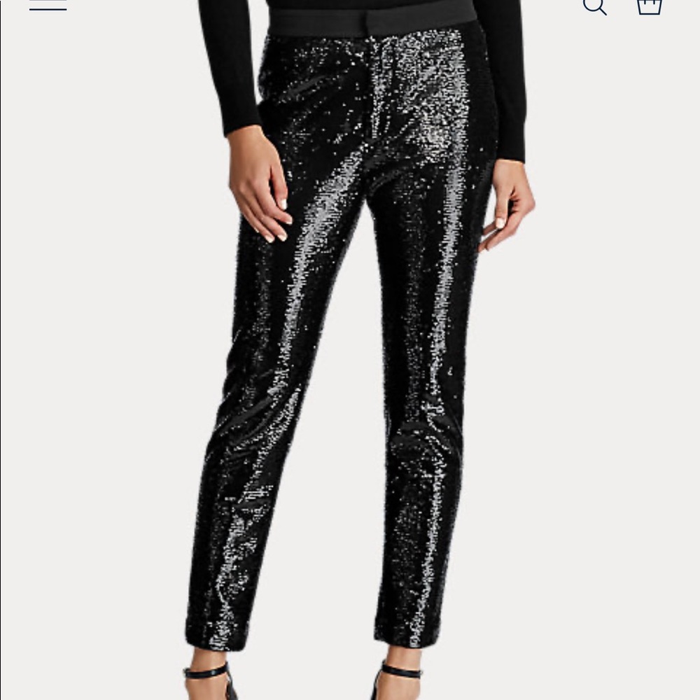 NWT Ralph Lauren Sequin Pants - MSRP $295